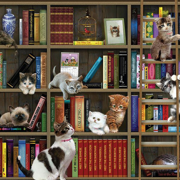 Cobble Hill Kitty Librarians Jigsaw Puzzle (1000 Pieces)