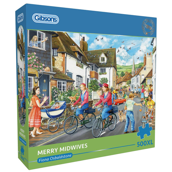 Gibsons Merry Midwives Jigsaw Puzzle (500 XL Extra Large Pieces)