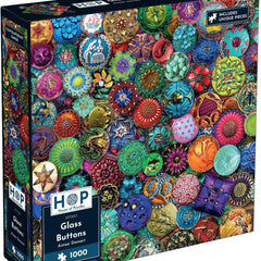 House of Puzzles Glass Buttons, Aimee Stewart Jigsaw Puzzle (1000 Pieces)