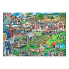 House of Puzzles Wartime Green - Big Jigsaw Puzzle (250 XL Pieces)