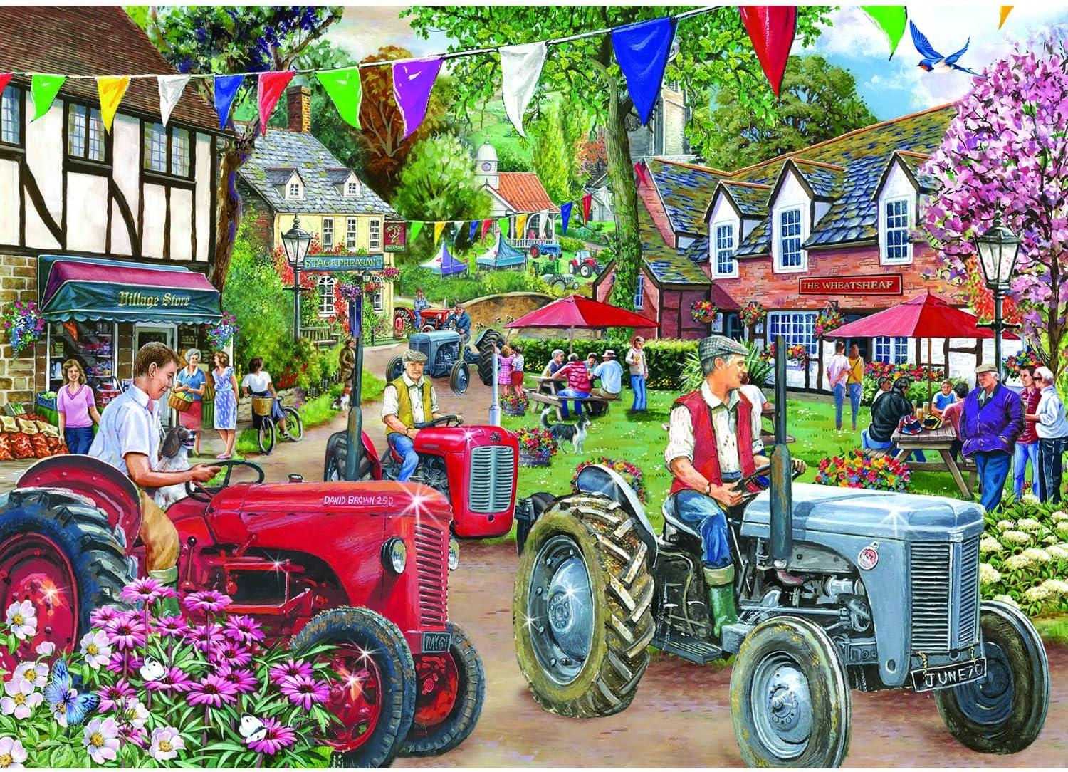House of Puzzles No.27 Tractor Parade Jigsaw Puzzle (1000 Pieces)