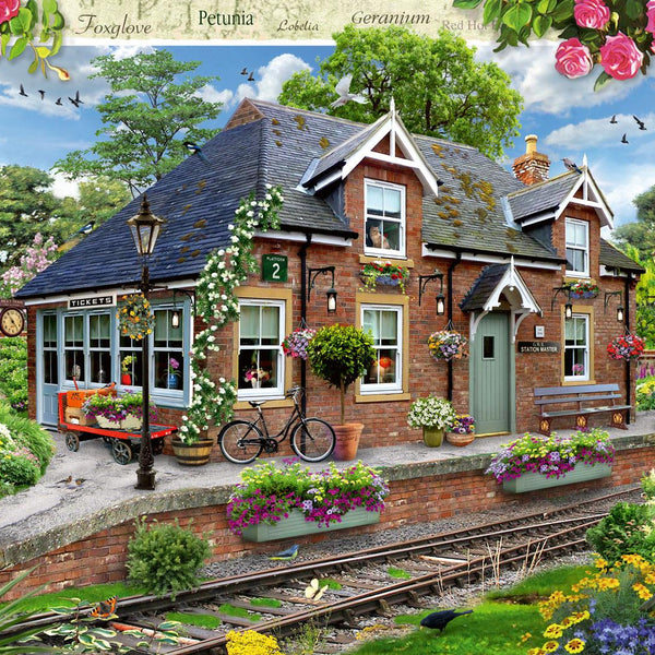 Ravensburger Railway Cottage, Country Cottage Collection Jigsaw Puzzle (1000 Pieces)