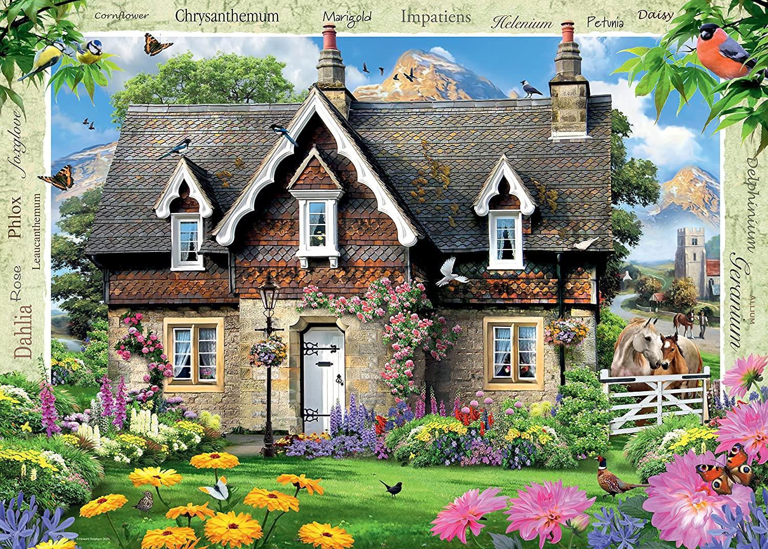 Ravensburger Country Cottage No.15 - Hillside Cottage Jigsaw Puzzle (1000 Pieces)