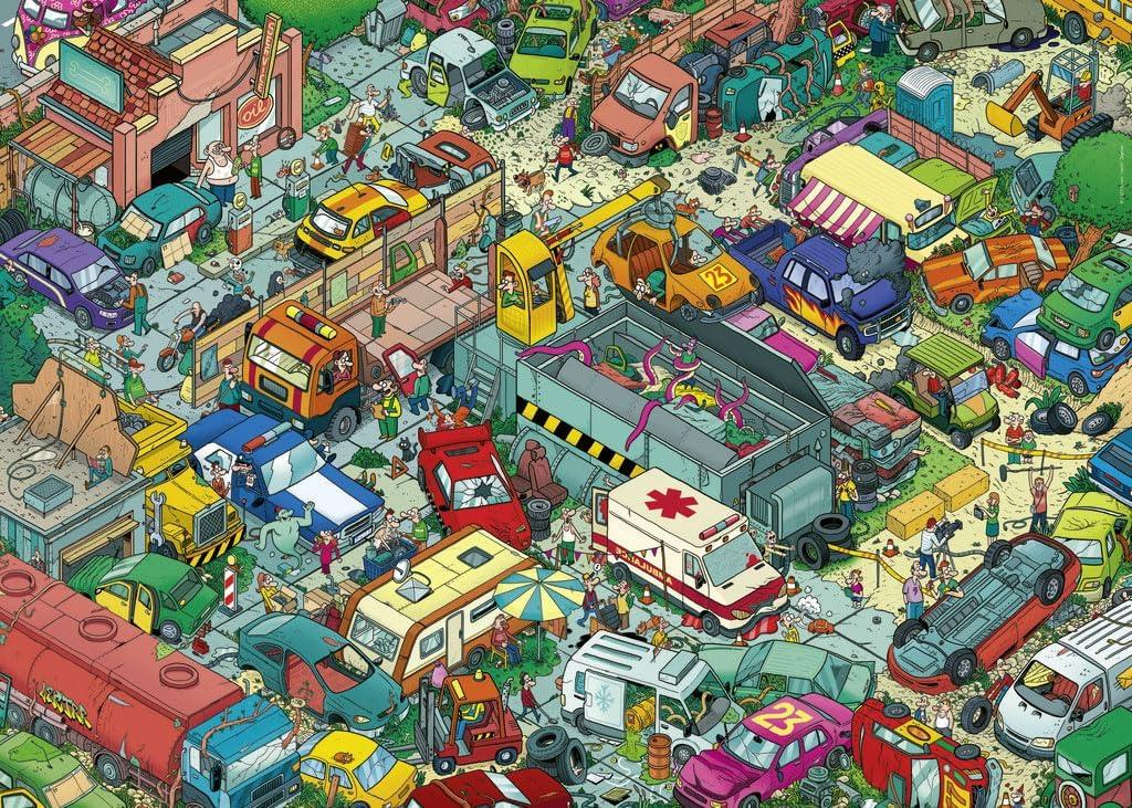 Heye Triangular Car Cemetery, Lectrr Jigsaw Puzzle (1000 Pieces)