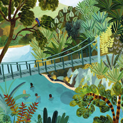 Pieces & Peace Blue Pools NZ Jigsaw Puzzle (500 Pieces)