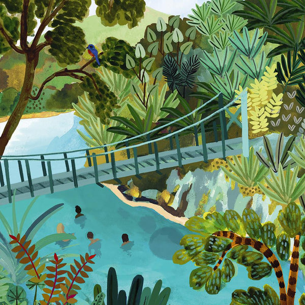 Pieces & Peace Blue Pools NZ Jigsaw Puzzle (500 Pieces)