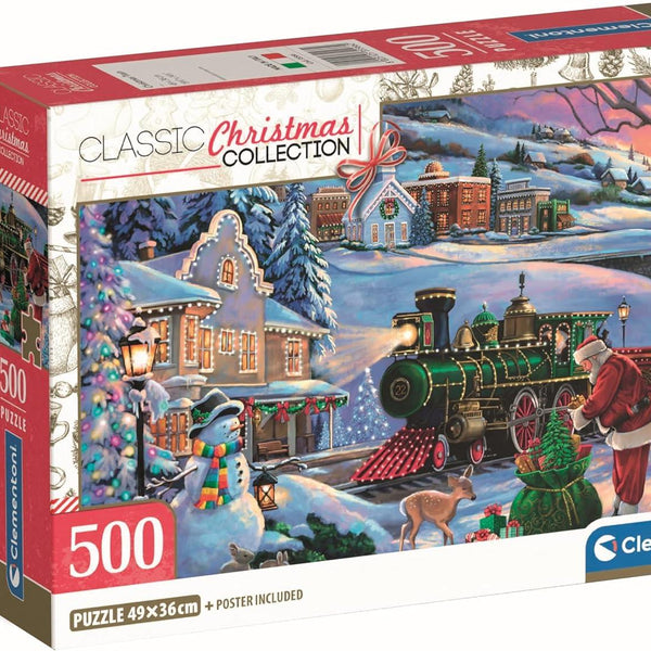 Clementoni Christmas Train Jigsaw Puzzle (500 Pieces)