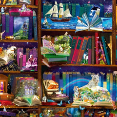 Bluebird Library Adventures in Reading Jigsaw Puzzle (1000 Pieces)