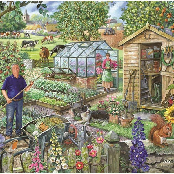 House of Puzzles At The Allotment Jigsaw Puzzle (Big 500 XL Pieces)