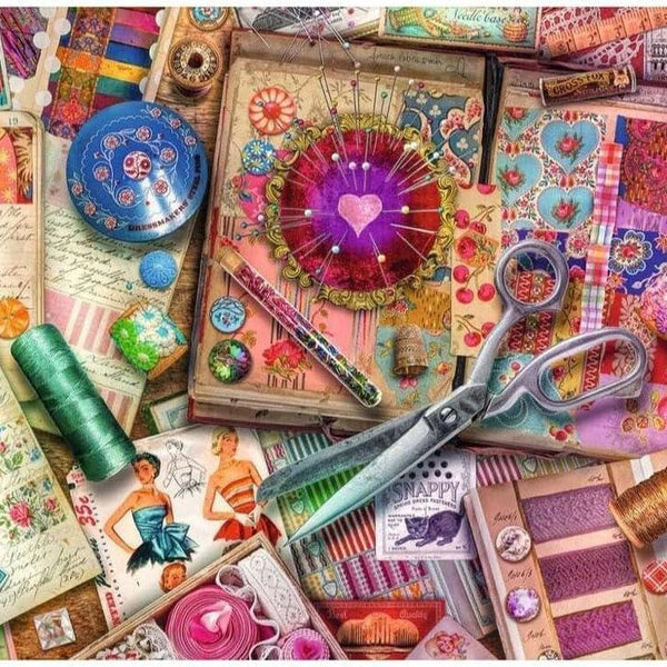 Ravensburger Vintage Dressmaking, Aimee Stewart Jigsaw Puzzle (1000 Pieces)