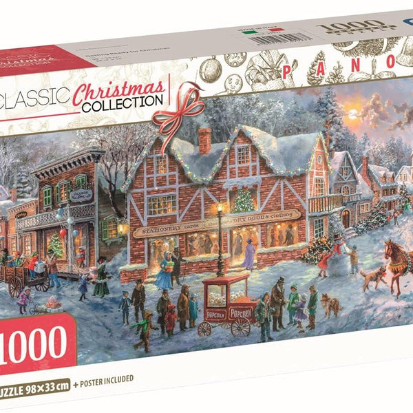 Clementoni Getting Ready For Christmas Panorama Jigsaw Puzzle (1000 Pieces) DAMAGED BOX