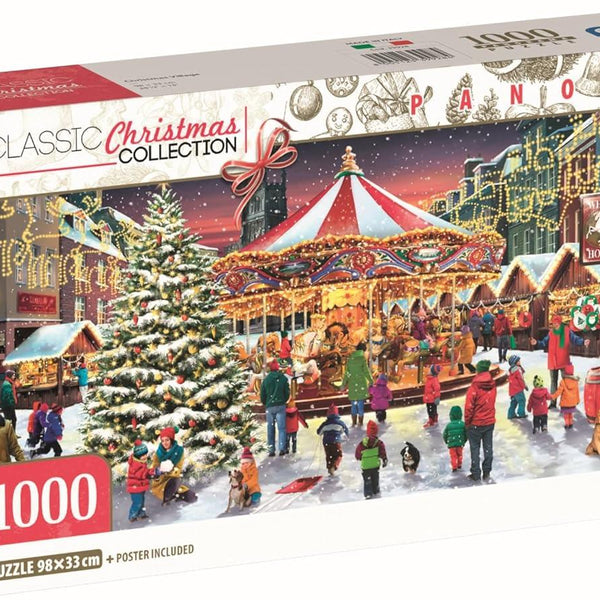 Clementoni Christmas Village Panorama Jigsaw Puzzle 1000 Pieces - New but box not sealed