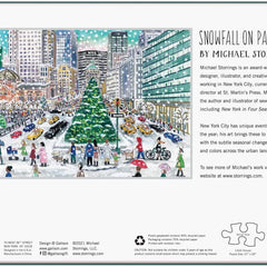 Galison Snowfall on Park Avenue, Michael Storrings Jigsaw Puzzle (1000 Pieces) DAMAGED