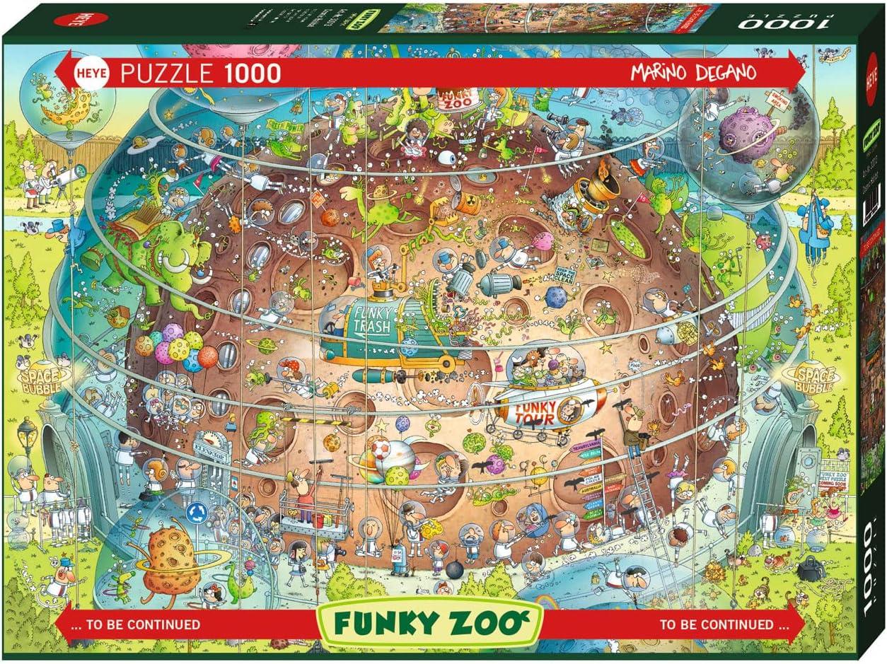 Heye Funky Zoo Cosmic Habitat, Degano Jigsaw Puzzle (1000 Pieces)