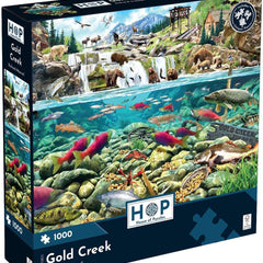 House of Puzzles Gold Creek Jigsaw Puzzle (1000 Pieces)