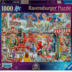 Ravensburger Santa's Steam Train Grotto Christmas Limited Edition Jigsaw Puzzle (1000 Pieces)