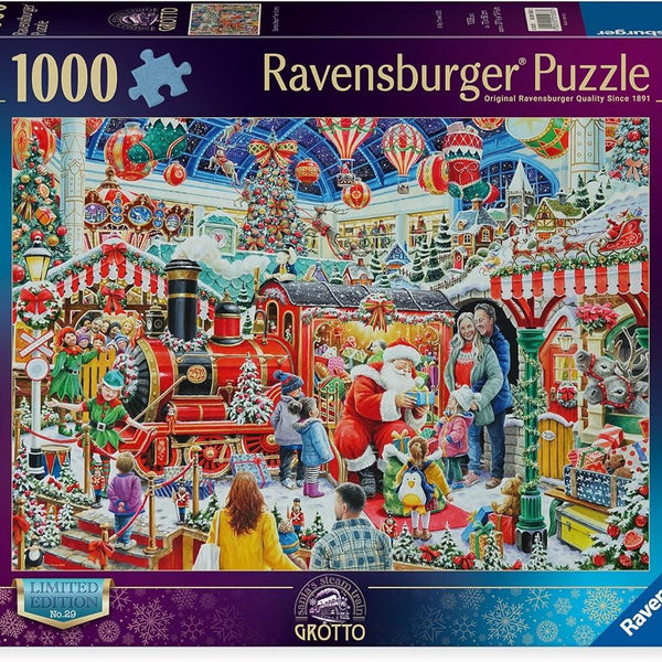 Ravensburger Santa's Steam Train Grotto Christmas Limited Edition Jigsaw Puzzle (1000 Pieces)