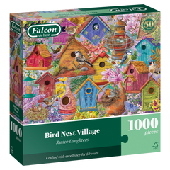 Falcon Bird Nest Village Jigsaw Puzzle (1000 Pieces) JUNE
