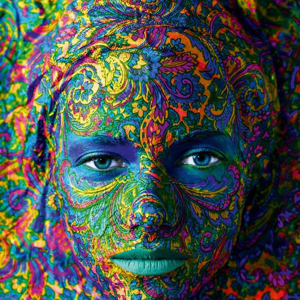 Bluebird Art Face Art - Portrait of woman Jigsaw Puzzle (1000 Pieces)