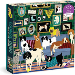 Galison Lounge Dogs Jigsaw Puzzle (500 Pieces) DAMAGED BOX