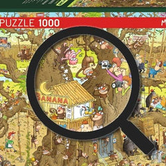 Heye Funky Zoo Monkey Habitat, Degano Jigsaw Puzzle (1000 Pieces) DAMAGED BOX