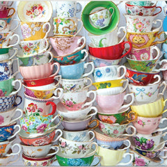 Galison Teacups Jigsaw Puzzle (1000 Pieces)