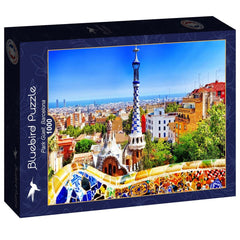 Bluebird Park Guell, Barcelona Jigsaw Puzzle (1000 Pieces)