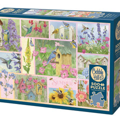 Cobble Hill Garden Birds in Summer Jigsaw Puzzle (500 XL Pieces)