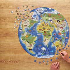 Ridley's Endangered World Circular Jigsaw Puzzle (1000 Pieces) DAMAGED BOX