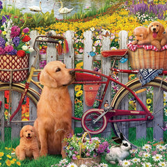 Ravensburger Cute Dogs in the Garden Jigsaw Puzzle (500 Pieces)