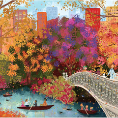 Galison Autumn on Bow Bridge, Joy Laforme Jigsaw Puzzle (1000 Pieces)