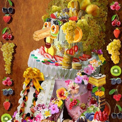 Bluebird La Cantatrice Gâteau Inspirée par Arcimboldo Jigsaw Puzzle (1000 Pieces)