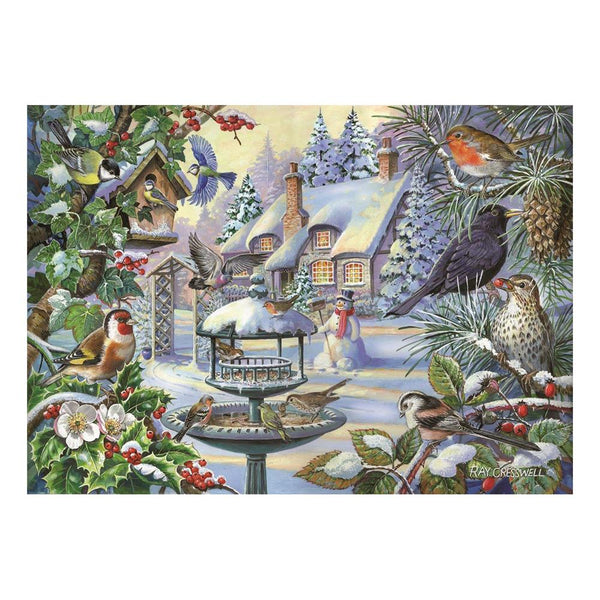 House of Puzzles Winter Birds BIG Jigsaw Puzzle (500 XL Pieces)