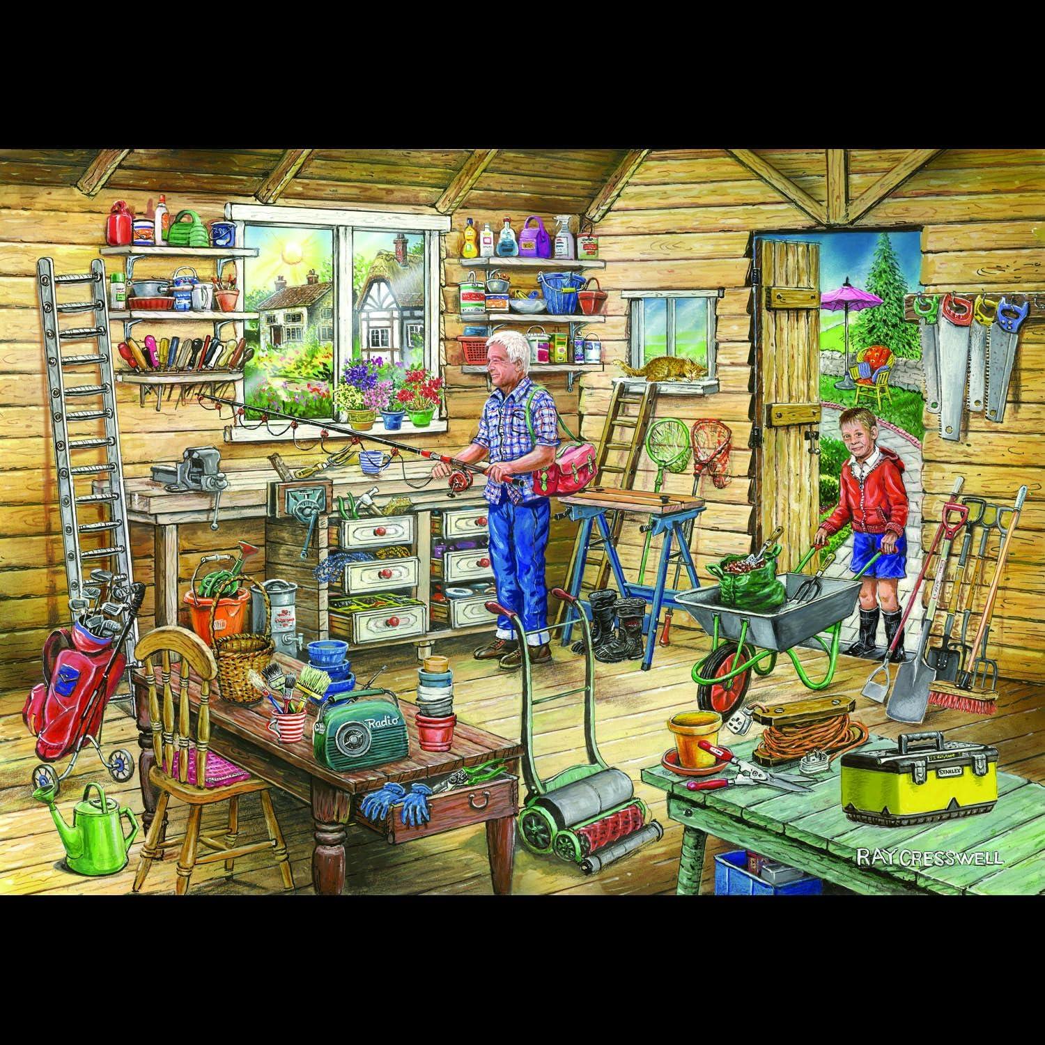 House of Puzzles Fred's Shed Jigsaw Puzzle (500 Pieces)
