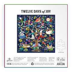 Galison 12 Days of Joy Foil Jigsaw Puzzle (500 Pieces)