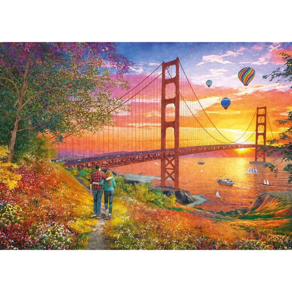 Schmidt Walking to the Golden Gate Bridge Jigsaw Puzzle (2000 Pieces)