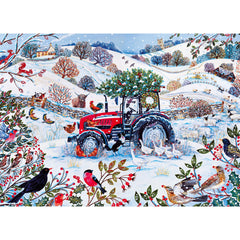 Gibsons Festive Farm Jigsaw Puzzle (1000 Pieces)