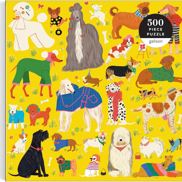 Galison Fashionable Dogs Jigsaw Puzzle (500 Pieces)