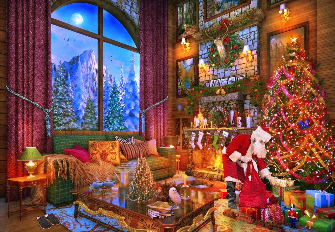 Bluebird Christmas Lodge Jigsaw Puzzle (1000 Pieces)