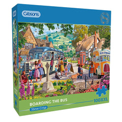 Gibsons Boarding the Bus Jigsaw Puzzle (100 XXL Pieces)