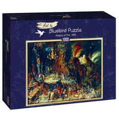 Bluebird Art Jan Brueghel the Elder - Allegory of Fire Jigsaw Puzzle (1000 Pieces)