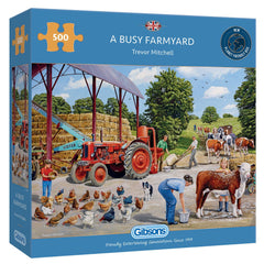 Gibsons A Busy Farmyard Jigsaw Puzzle (500 Pieces)