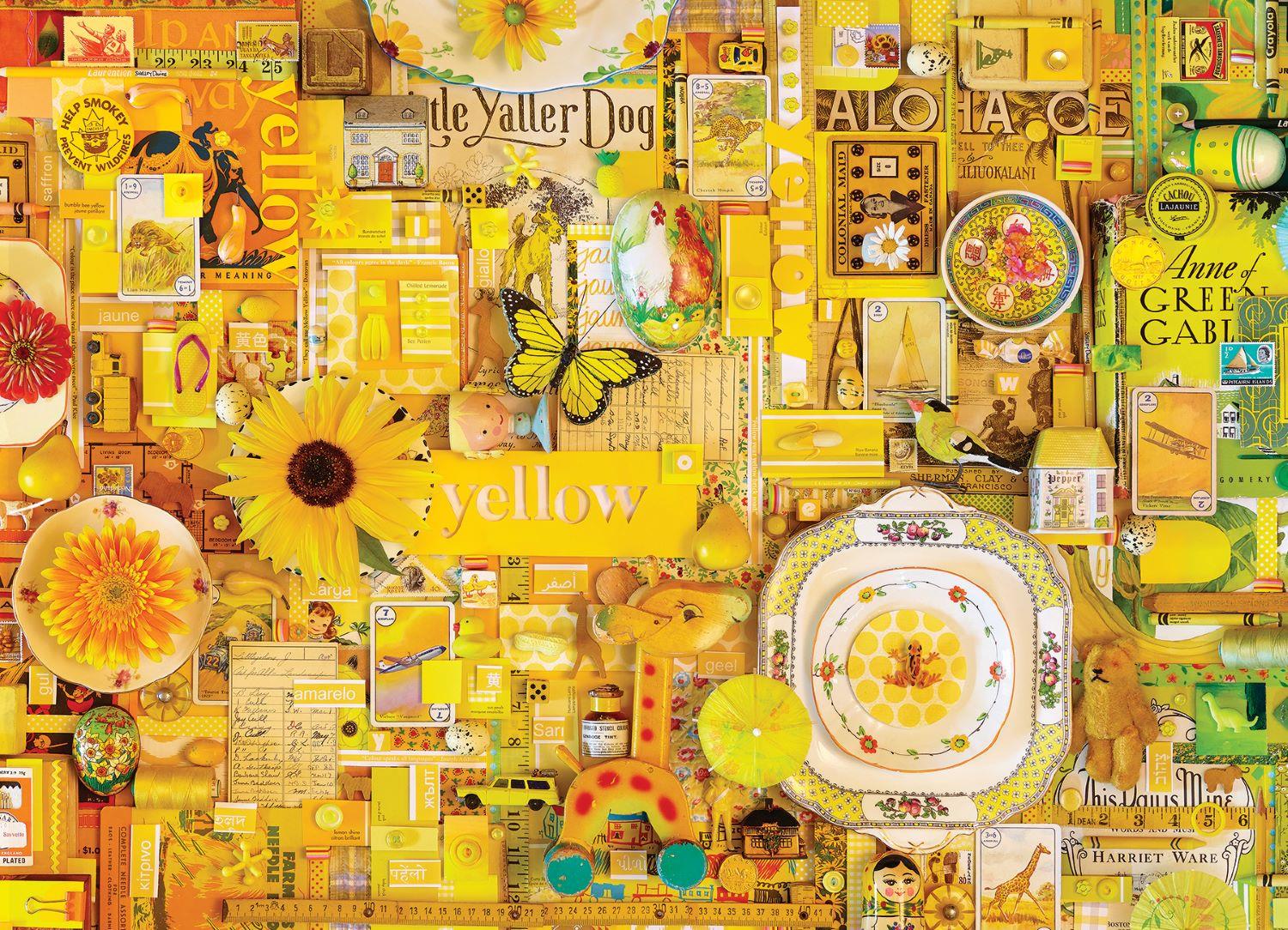 Cobble Hill Yellow Jigsaw Puzzle (1000 Pieces)