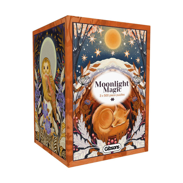 Gibsons Moonlight Magic Jigsaw Puzzles (3 x 500 Pieces)