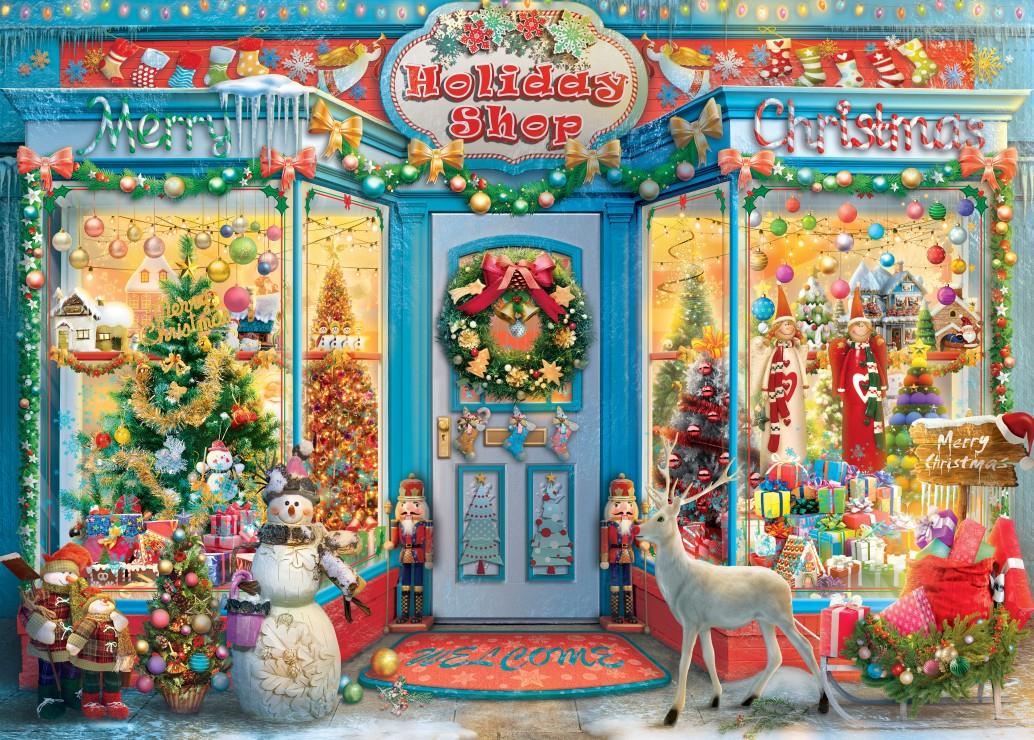 Bluebird Holiday Shop Jigsaw Puzzle (500 Pieces)