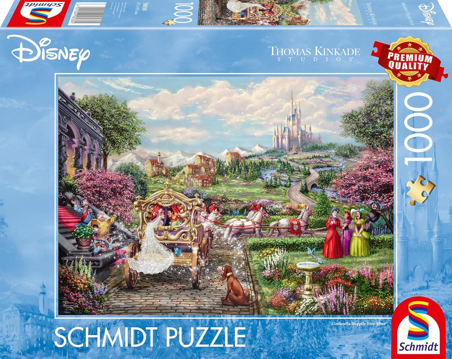 Schmidt Kinkade Disney Cinderella Happily Ever After Jigsaw Puzzle