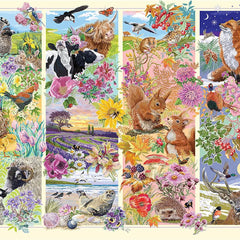 Gibsons Through the Seasons Jigsaw Puzzle (500 XL Extra Large Pieces)