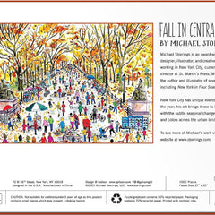 Galison Fall in Central Park, Michael Storrings Jigsaw Puzzle (1000 Pieces)