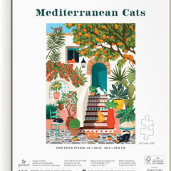 Galison Mediterranean Cats Jigsaw Puzzle (1000 Pieces)
