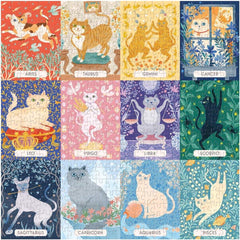 Galison Cat Zodiac Jigsaw Puzzle (500 Pieces)